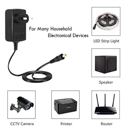 12V 2A Power Adapter – Universal DC Power Supply | 100–240V AC Input | Reliable & Safe Efficient and stable 12V DC power for your electronics, projects, and devices.