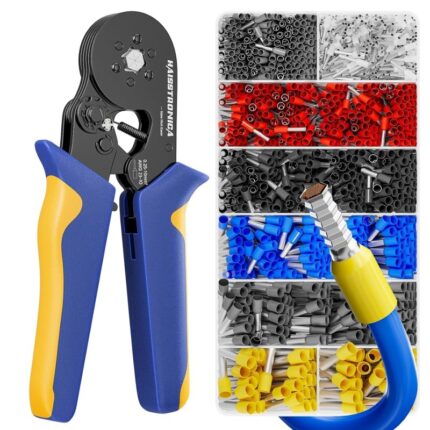 1200-Piece Terminal Assortment Kit – Insulated Wire Connectors | Crimp Terminals | Spade, Ring, Butt, Fork & More